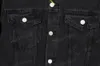 Xinxinbuy Men Designer Coat Jacket Hoodie Paris Tape förstörde tryck denim Långärmad kvinnor svart khaki blå grå xs-xl