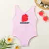 Summer Children Swimwear Girls One-piece Swim Baby Girls Designer Clothes Cute Princess Swimsuit Kids Bikini Bathing Swimming Beachwear