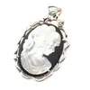 Collares pendientes Vintage madre de perla Natural colgantes de concha sirena belleza 35X57mm dijes ovalados fabricación de joyas encontrar A117 colgante