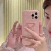 Fashion Triangle Mobile Phone Case for IPhone 14 14pro 13 13pro 12 12pro 11 Pro Max X Xs XR Soft Polish Skin Shell Cases Lady Girl Square Back Cover