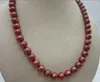 Catene Enorme collana di perle di cioccolato autentico rotondo da 10-11 mm dei Mari del Sud da 17,5 pollici