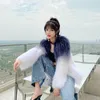 Women's Fur & Faux Winter Women High Quality Raccoon Coat Luxury Long Loose Lapel Ove RCoat Thick Warm Plush Size Female Coats