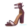 Sandales cristal papillon talons brillants plate-forme Super haut talon épais coloré strass Peep Toe Bling chaussures pour femmes