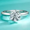 Bagues de cluster 14K Or 9K 2 3 8 D Couleur Moissanite Diamant Bague Bijoux En Gros