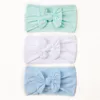 Hårtillbehör Småbarn Spädbarn Baby Boys Girls Stretch Solid Bow Hairband Huvudbanor Pannband LACE WOODLAND Pannband