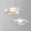 Lâmpadas pendentes japoneses lustres de pano criativo lustres pendurados luminária interior luminárias