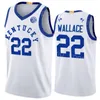 Kentucky Wildcats 22 Cason Wallace Jersey Basketball College 2 Sahvir Wheeler CJ Fredrick 34 Oscar Tshiebwe Antonio Reeves Jacob Sewing NCAA Men Kids Women Women