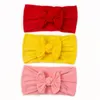 Hårtillbehör Småbarn Spädbarn Baby Boys Girls Stretch Solid Bow Hairband Huvudbanor Pannband LACE WOODLAND Pannband