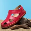 Sandalen Mudipanda Echte lederen sandalen voor jongensmeisjes Sandaal voor babyschoenen Anti slip kinderen cavia's merk zwart blauw 230322