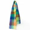 Foulards Hiver Ac Imitation Cachemire Écharpe Femmes Couleur Correspondant Épais Chaud Coloré Rayé Gradient Châle 25036cm 13pc4029731