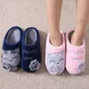 Slippers Dames Winter Thuis Bont Slippers Cartoon Kat Antislip Zacht Warm Huis Binnen Slaapkamer Mannen Stellen Jongens Meisje Traagschuim Vloerschoenen 230323