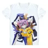 Herr t-shirts dumma cooly t-shirt furikuri flcl naota mamimi spela gitarr anime manga första kärlek cyber topp tee kawaii cool hajuku tshirt w0322