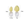 Mode coréenne douce perle d'eau douce s925 argent boucles d'oreilles mode personnalisé femmes boucles d'oreilles asymétriques exquis Premium bijoux cadeau