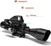 Tactical 4-12x50EG Dual Illuminated Optics & Laser Sight & 4 Holographic Reticle Red/Green Dot Sight & 20mm Rilfe Scope