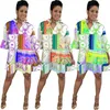 Roupas femininas Fashion Casual Color Print Style Size S-2xl