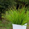 Decorative Flowers 42CM Artificial Gradient Color Grass Bunch Tropical Fake Plants Green Plastic Onion Garden El Balcony Home Decor