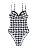 Designer Bikini Womens Swimwear Vigoashely Sexy Print Halter Women Push Up High Cut One Piece Swimsuit Monokini Backless Hollow Beach Bathing Suit