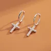 Charm ny ankomst 925 Sterling Silverörhängen Zirkon Cross Drop Earrings For Women Födelsedagspresent Earings Fashion Jewelry Z0323