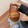 Totes Luxury Handbag Shoulder Women Bags Leather Design Cute Crossbody Basketball Hand Lady Girls Chain Pack