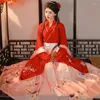 Stage Draag Fairy Women Hanfu Dress Traditional Chinese kledingfestival Outfit Borduurwerk Oude folk -prestaties Dance -kostuums