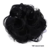 Scrunchies ondulati ricci per capelli disordinati per capelli da donna Updo parrucchino sintetico anello per capelli finti