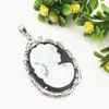 Pendant Necklaces Vintage Natural Mother Of Pearl Shell Pendants Mermaid Beauty 35X57mm Oval Charms Jewelry Making Finding A117Pendant