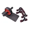 Ab Rollers AB Power Wheels Roller Machine Push-up Bar Stand Exercise Rack Workout Home Gym Fitness Equipment Abdominal Muscle Trainer 230323