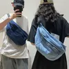 Marsupi unisex a tracolla con tracolla per ragazze denim per donna Messenger di grande capacità bolsos para mujer cintura hip hop 230323