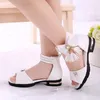 First Walkers Kids Bow Sandals Children Girls Summer Cute Beach Princess Fashion High Heels Tassel School Shoes 230323