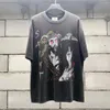 Designer Fashion Saint Michael T Shirt Love Satan Limited High Street Made Old Wash Vintage Short Sleeve