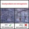 Hangers Stainless Steel Hanger Windproof Clothing Rack Sock Drying Laundry Airer Underwear Bra Holder