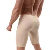 Sous-pants Ice Silk Long Boxer Shorts Men's Pantes Fitness Dry Syer Sexy Underwear Men Boxers Leg Trunks Boxershorts