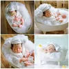 Pajamas Born Pography Props Bathrobe Wrapping For Head Headscarf Plastic Cucumber Slice Set Infant Boys Girls Costume