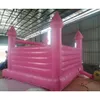 4.5x4.5m 15x15ft 3 Hot Pink Inflatable Bouncy Castle Circus Themed White Jumping Bounce House Bouncer Kids Disco Club For Wedding Birthday Party