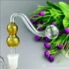 GOURD GLASS S POT GLASS BONGS OLJE BURNER GLASS Vattenrör Oljeriggar Rökning