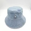 Geniş Memlu Şapkalar Kova Şapkaları Geniş Şapkalar Vintage Tide Marka Kanguru Yıkalı Denim Kova Şapkaları Big Strim Fisherman Şapka Kadınlar İçin Yaz Düz Üst Havza Şapkası Unisex