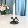 Candle Holders 1/2pcs Metal Iron Holder Creative Retro Candlestick Taper For Tabletop Wedding Party Christmas Home Decor