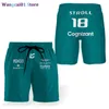 wangcai01 Shorts pour hommes 2023 Nouvelle équipe de F1 Aston Martin Shorts d'été Formula One Racing Driver Alonso Nouveau design Pantalons de plage Pantalons de sport 0323H23