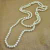 Chains Imitation Pearls Beads Beaded Necklaces For Women Long Style Sweater Necklace Female 2023 Fashion Jewelry