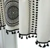 Занавес элегантные декоративные шторы Мандала для гостиной ткани ткани экрани.