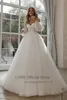 Бальные платья LORIE, блестящее свадебное платье с пышными рукавами и аппликациями, кружевное 3D-цветы с открытыми плечами, тюлевое платье невесты в стиле бохо, Vestidos de Novia 230322