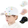 CAPS HATS SOLID Letter Kids Baseball Cap Dinosaur Embroidery Children Girls Sun Hat vår sommar utomhus justerbar visir baby mössa