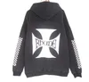 Men and women Sweatshirts Rhude Hoodie the United States High Street Printed Black Fashion Long Sleeve