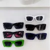 Glasses de sol da marca feminina 3D Crack 13Zs Mens Vintage Saco de Cowhorn Bag de Luxúria Glasses Sunglasses Square Uv400