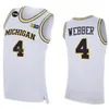 Wolverines College Jersey Basketball 51 Austin Davis 4 Chris Webber 41 Glen Rice 25 Juwan Howard 2 Isaiah Fiversários 10 Tim Hardaway Jr 3 Trey Burke Jalen Rose Nome personalizado