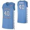 North Carolina Tar Heels College 40 Harrison Barnes Jersey Basketball 52 James Worthy 44 Tyler Zeller 42 Jerry Stackhouse 5 Marcus Paige Kennedy Meeks Homens Crianças NCAA