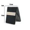 Wallets New Fashion Men's Leather Money Clips Wallet Multifunctional Thin Man Card Purses Women Metal Clamp for Money Cash Holder Z0323