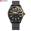 Нарученные часы дизайн водонепроницаемые спортивные Quartz Watch Fashion Luxury Army Army Watch Men Men Двойной часовой пояс.