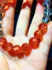 Strand Natural Gold Sunstone Strawberry Quartz Orange Beryl Bracelet 10mm D'Arusha Clear Rectangle Beads Women Bangle