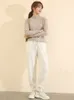 Women's Pants Capris 100% Pure Cashmere Knitted Women Pencil Pants Winter Fashion Warm Long Trousers Female Leggings 230323